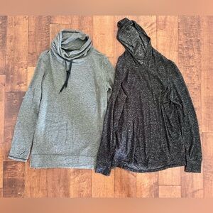 Cuddl Duds UltraCozy Softknit gray long sleeve tunic top lot size Small